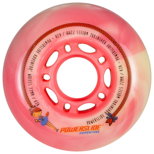 Powerslide Princess Girls 72mm 80a  4 Pack