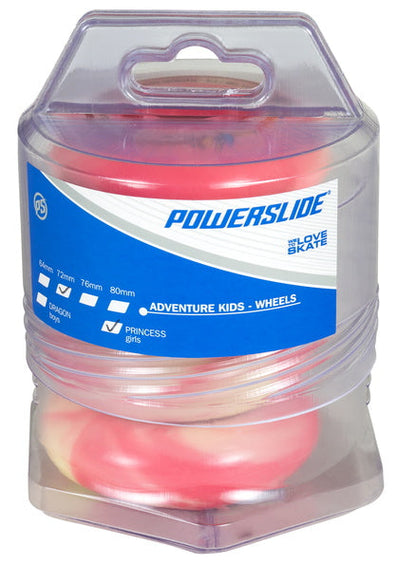 Powerslide Princess Girls 76mm 80a  4 Pack