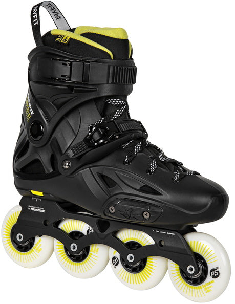 Powerslide Imperial One 80 Black Yellow Inline Skates