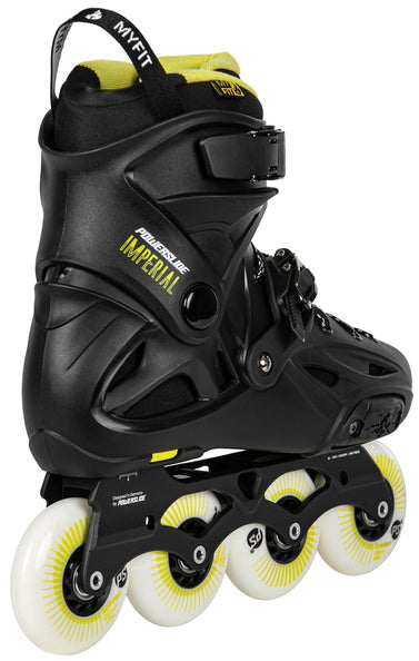 Powerslide Imperial One 80 Black Yellow Inline Skates