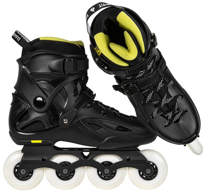 Powerslide Imperial One 80 Black Yellow Inline Skates