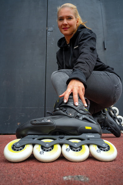 Powerslide Imperial One 80 Black Yellow Inline Skates