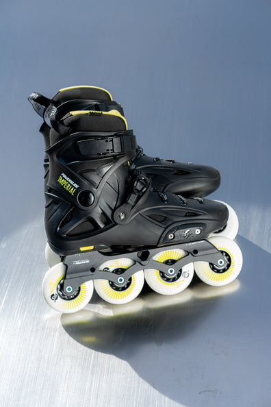 Powerslide Imperial One 80 Black Yellow Inline Skates