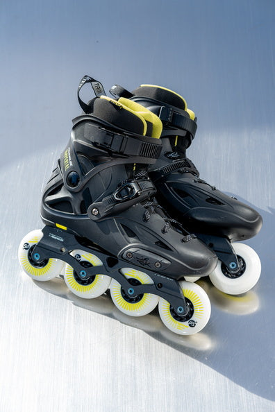 Powerslide Imperial One 80 Black Yellow Inline Skates