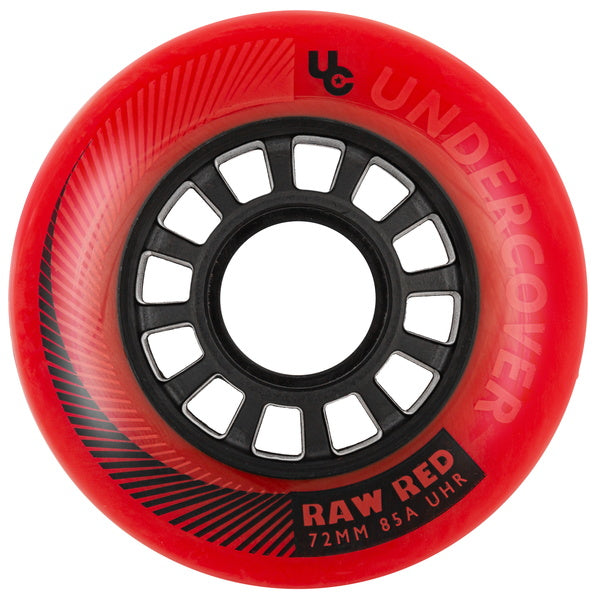 Undercover Wheels Raw Red 72mm 85a 4 pack