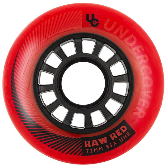 Undercover Wheels Raw Red 72mm 85a 4 pack