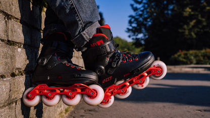 Powerslide Next Black Red 80 Mens Inline Skates