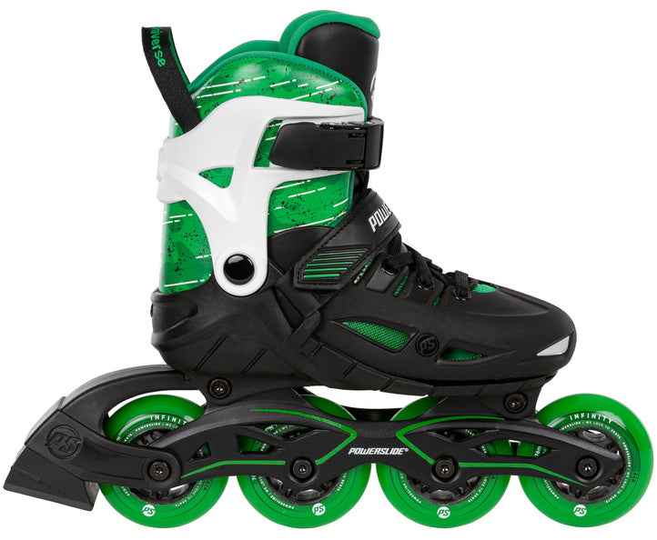 Powerslide Phuzion Universe 4W Green Adjustable Inline Skates