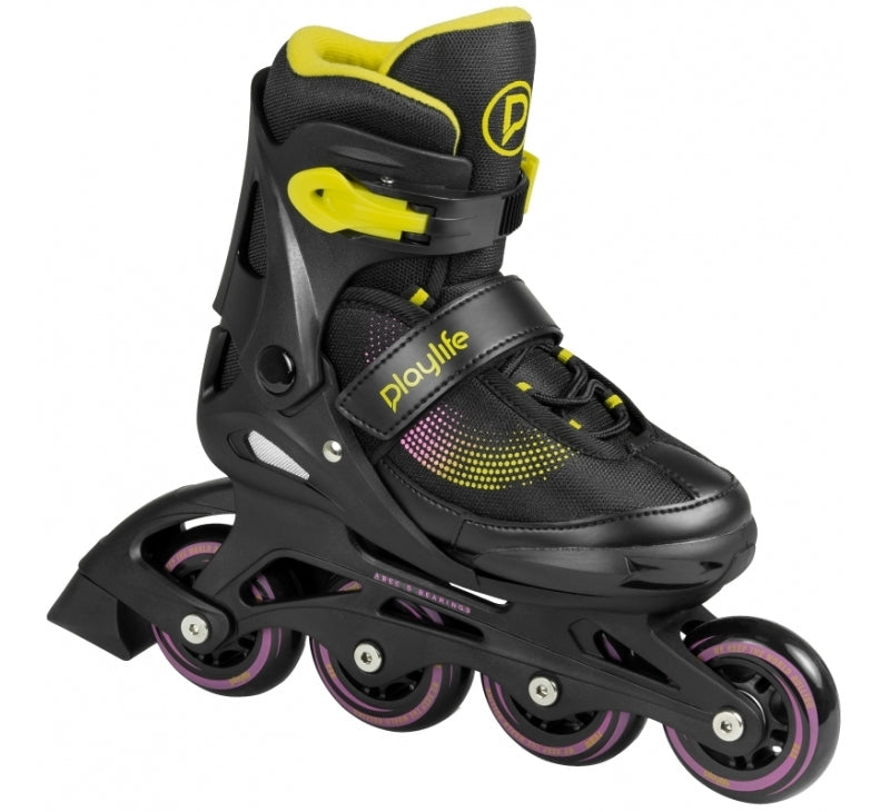 PlayLife Joker Yellow Adjustable Inline Skates