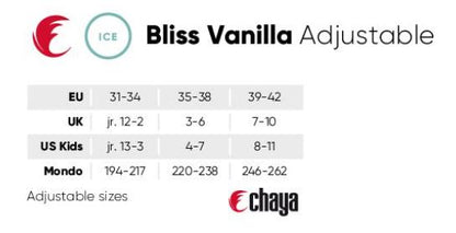 Chaya Bliss Vanilla Adjustable Ice Skate