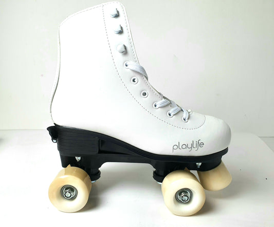 PlayLife Classic White Adjustable Roller Skates