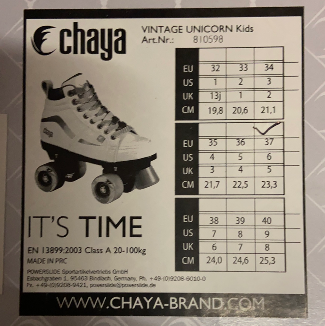 Chaya Glide Unicorn Roller Skates