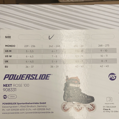 Powerslide Next Rose 100 Inline Skates